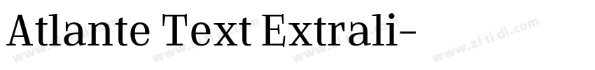 Atlante Text Extrali字体转换